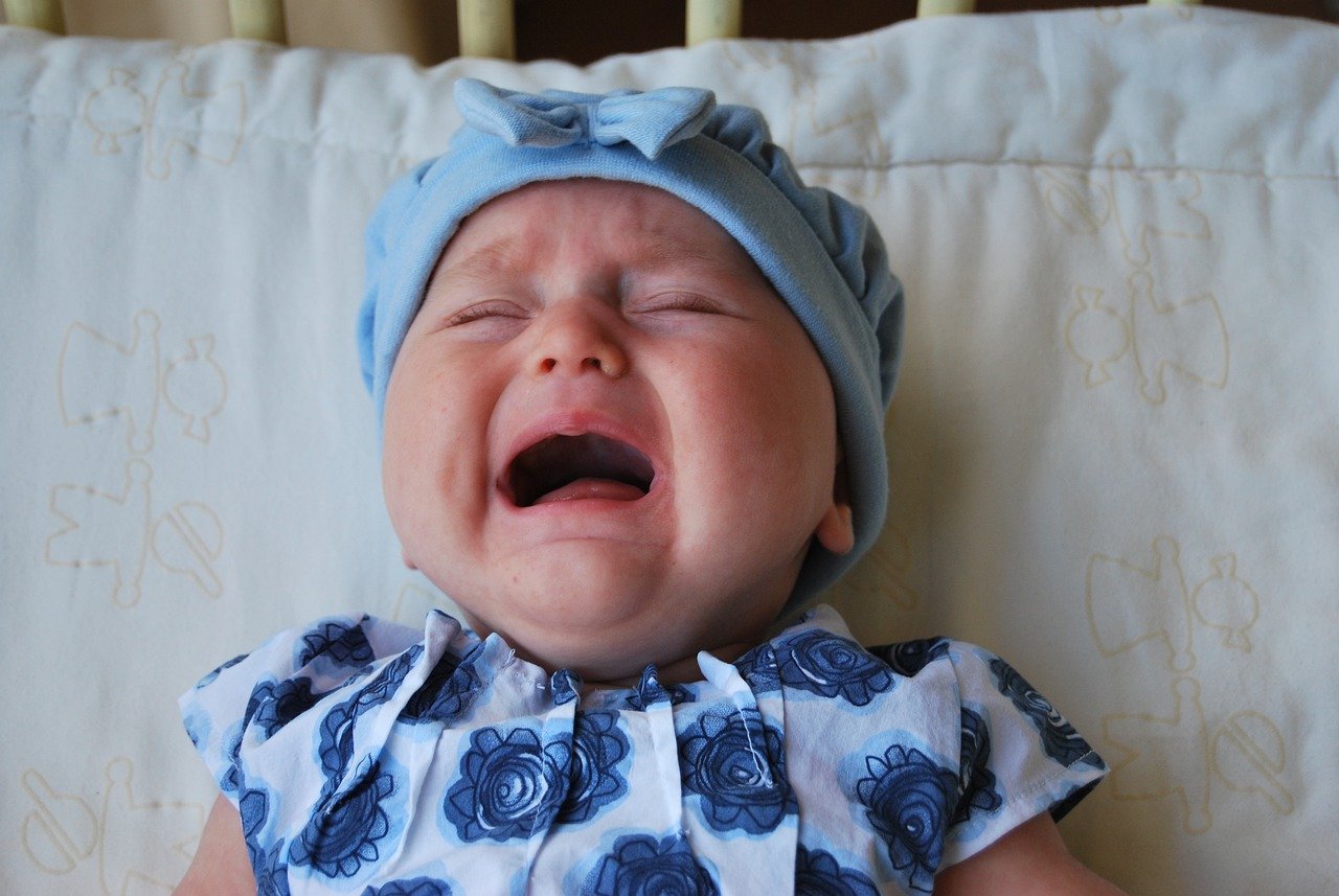 Crying baby with reflux