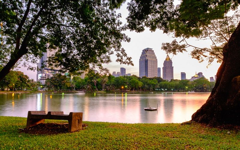 Lumpini park in Bangkok