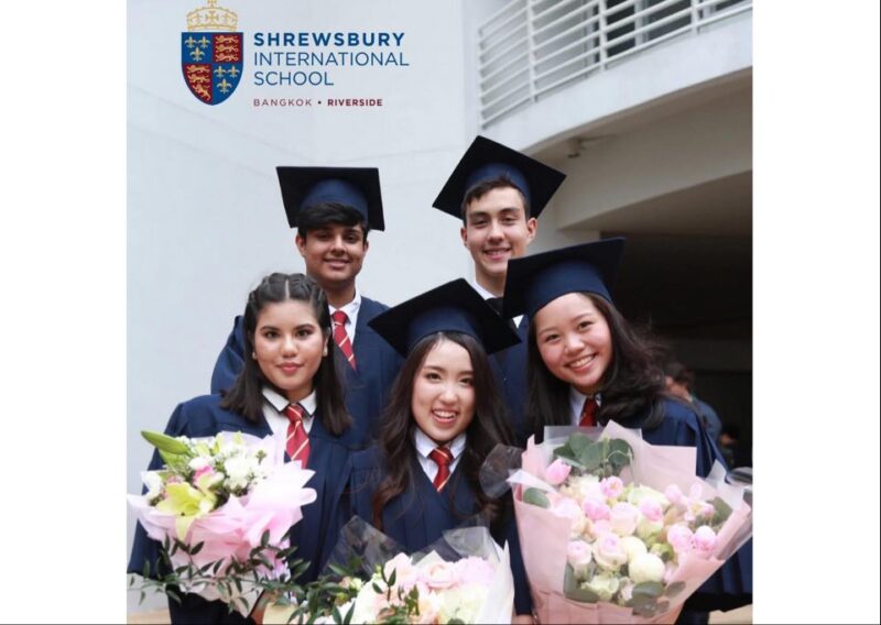 students graduating at Shrewsbury Riverside