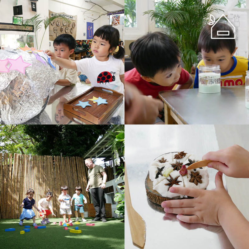 4 image kids activity with British Early Years