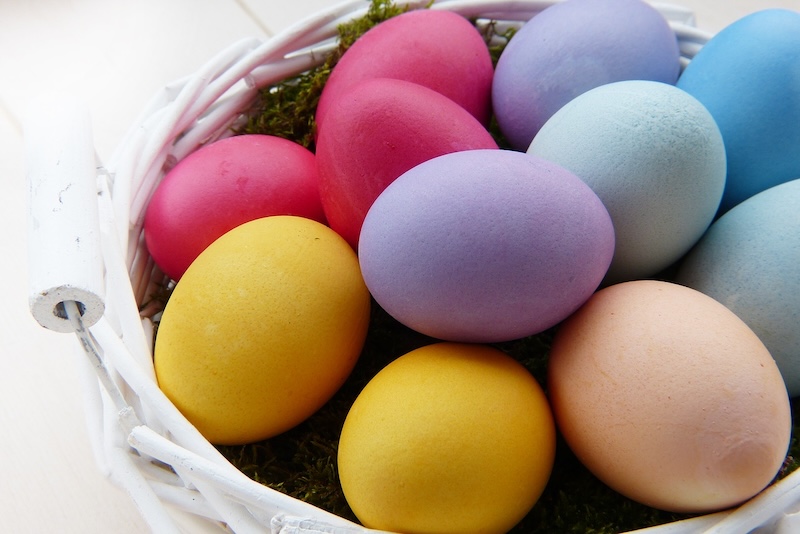 Colored Natural Color Colorful Easter Eggs Dye Eggs