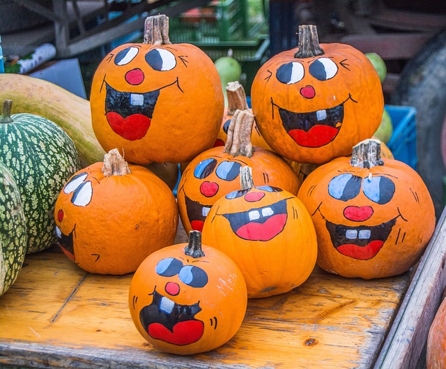 Creative painted pumpkins