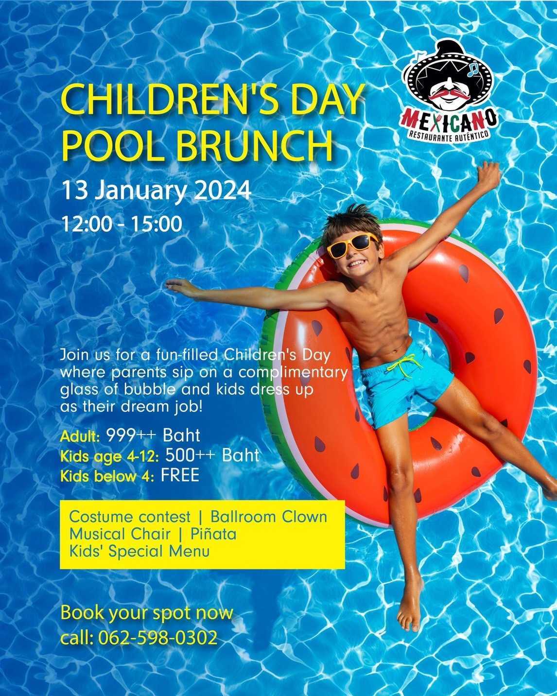 Mexicano Restaurante Autentico - Children's Day kid on swimmingring