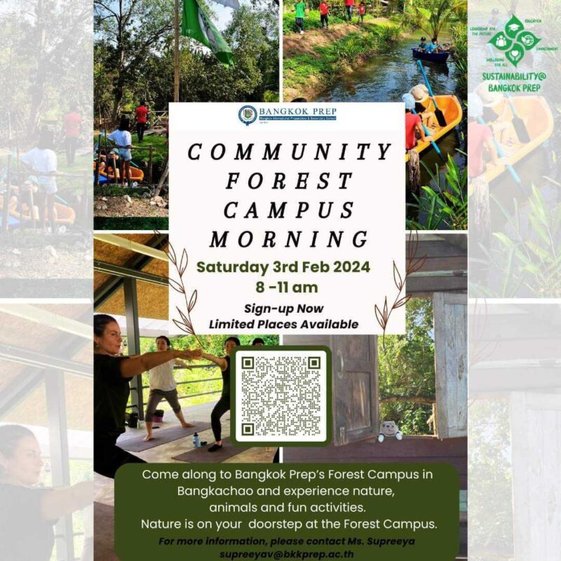 Bangkok Prep - Community Forest Campus Morning