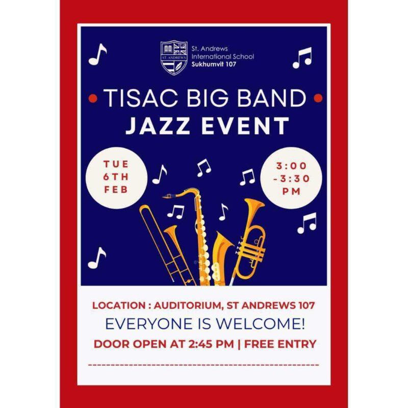 St. Andrews International School, Sukhumvit 107 - TISAC Big Band Jazz Event