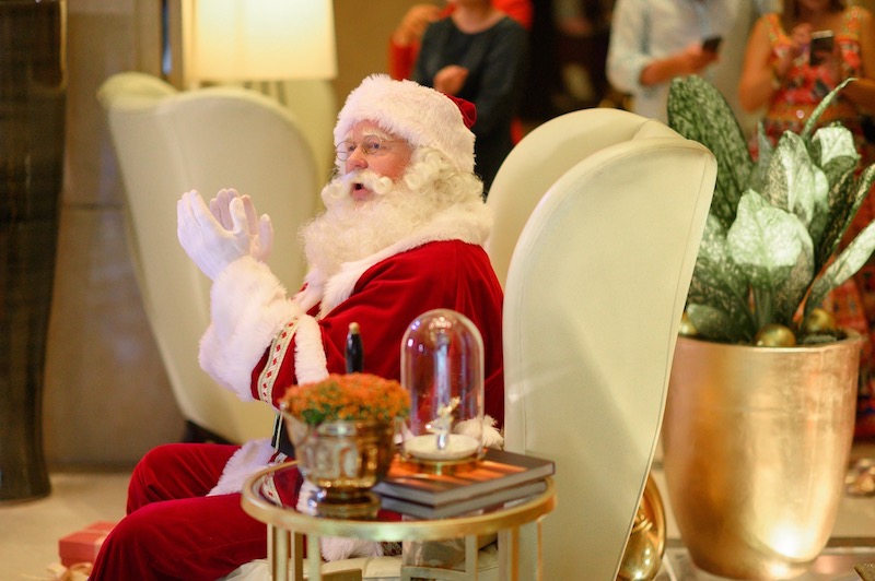 Man wear Santa at the Siam Kempinski