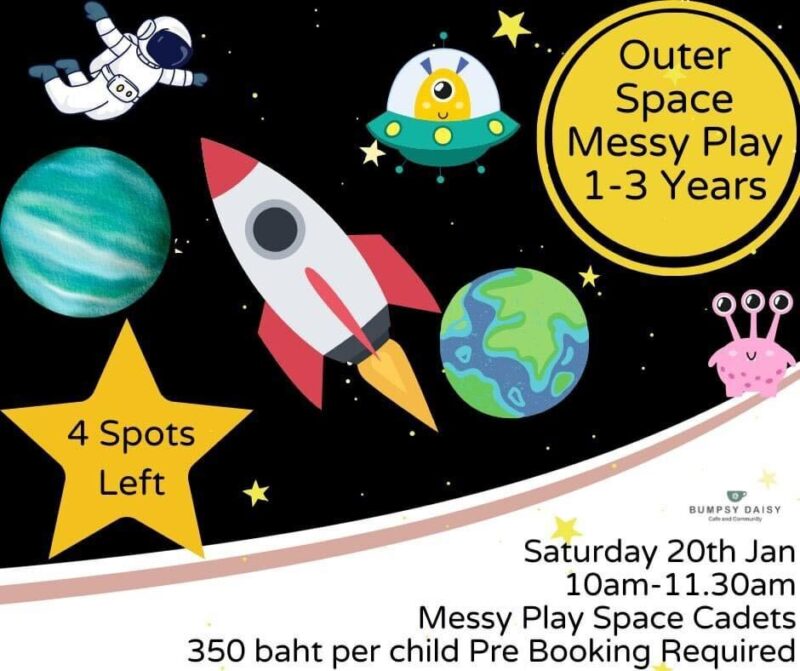 Bumpsy Daisy - Outer Space Messy Play rocket world ufo