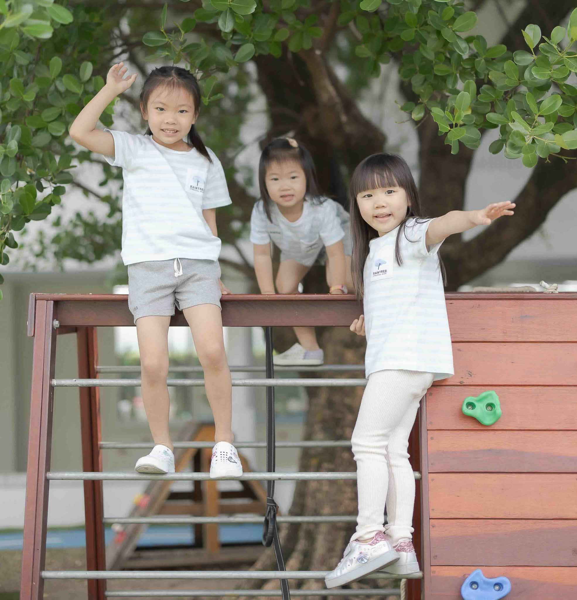 Young kids at playground at Raintree Sukhumit 26 new campus