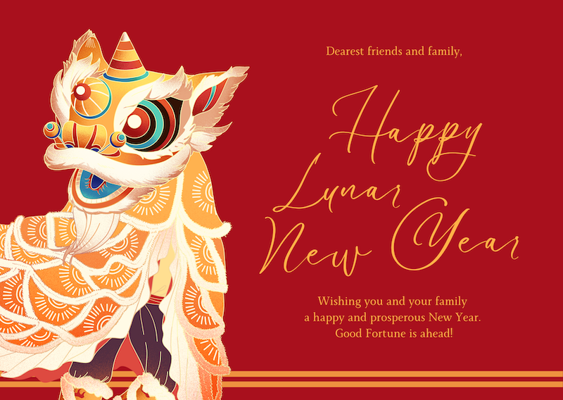 Dragon for Chinese new. year wish