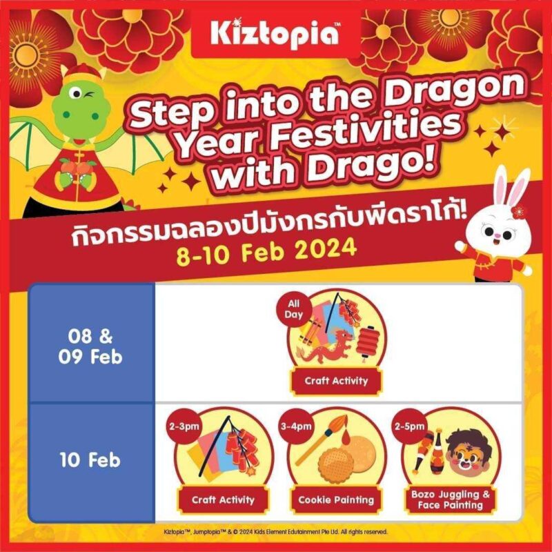 Kiztopia Thailand – Step Into the Dragon Year Festivities with Drago