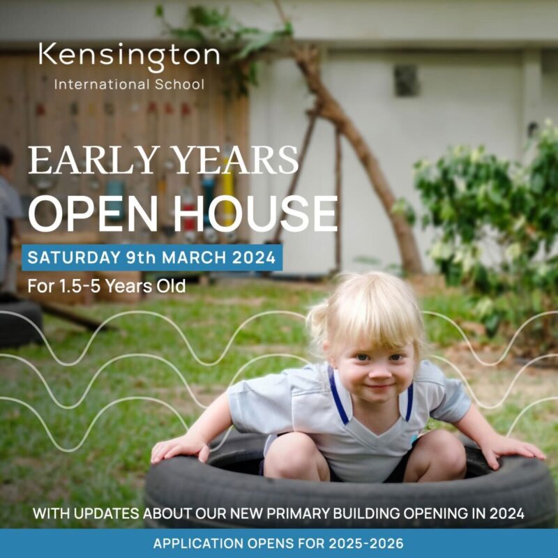 Kensington International School - Lifelong Learners Open house kids with rubber ring