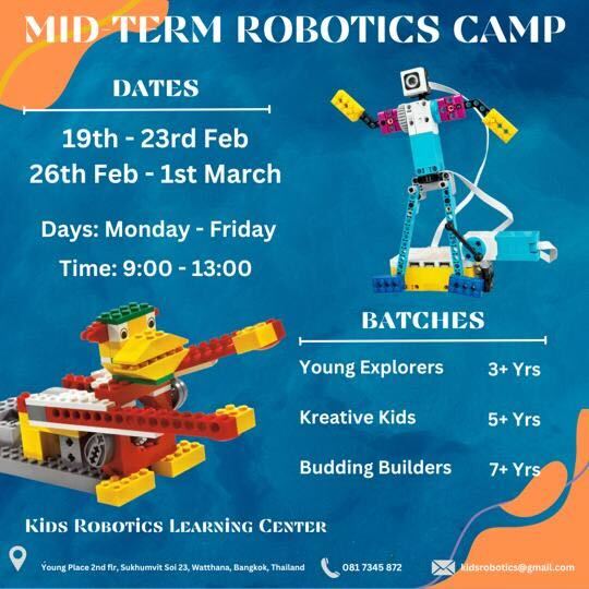 Kids Robotics Learning Center - Midterm Robotics Camp