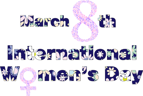8th March International Women's Day sign