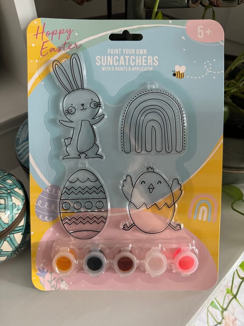 Easter paint your own suncatchers with 5 paints & applicator