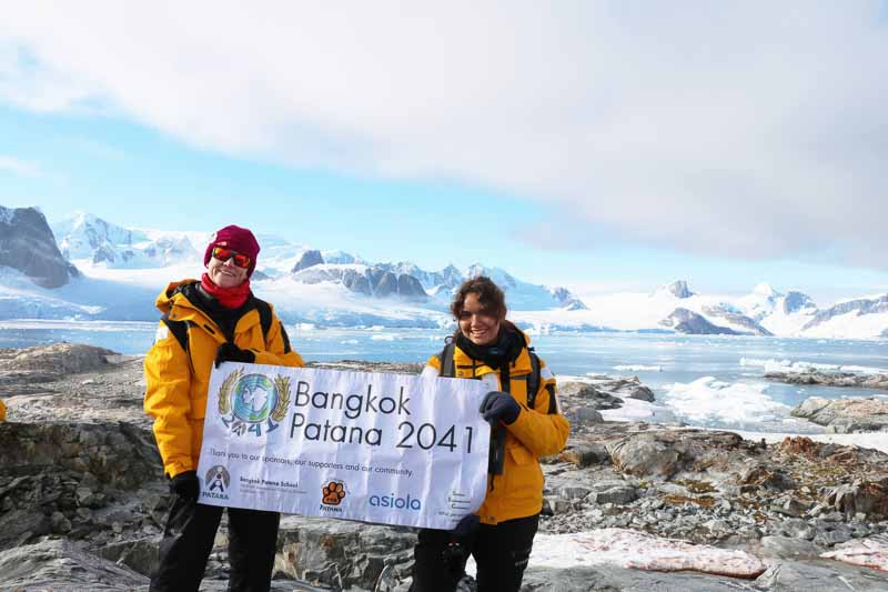 Bangkok Patana - student and staff member on an expedition  to Antarctica