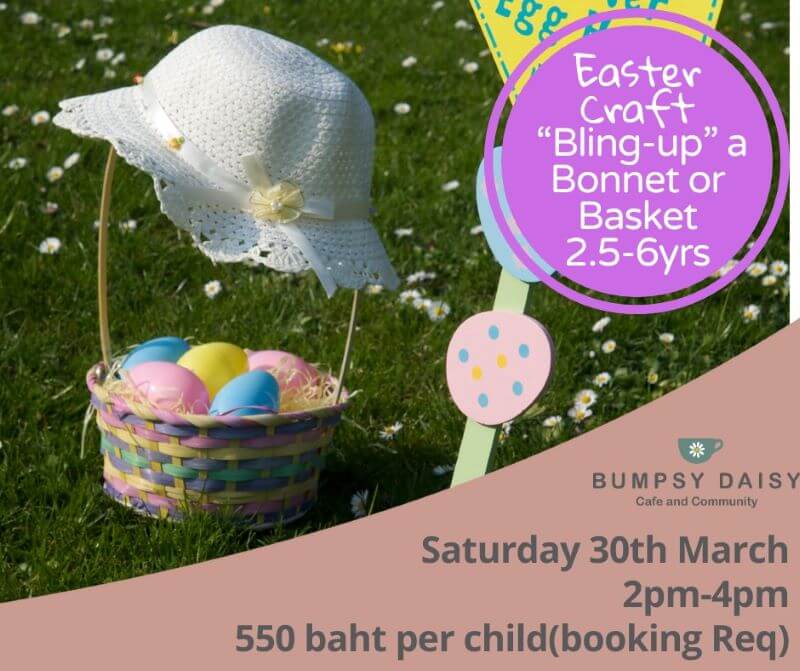 Bumpsy Daisy Easter Basket and Bonnet Crafts Afternoon
