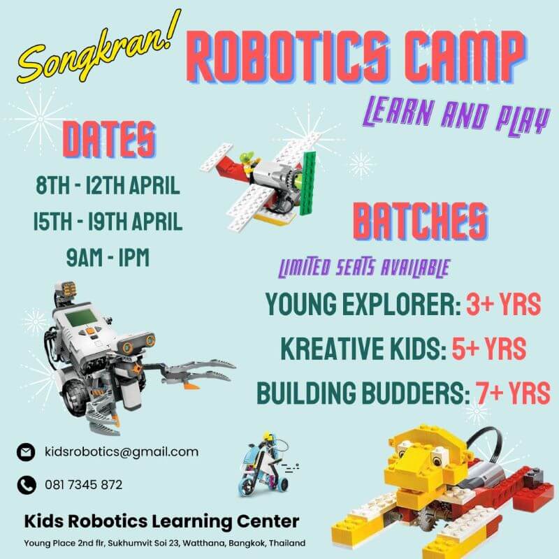 Kids Robotics Learning Center Songkran Robotics Camp