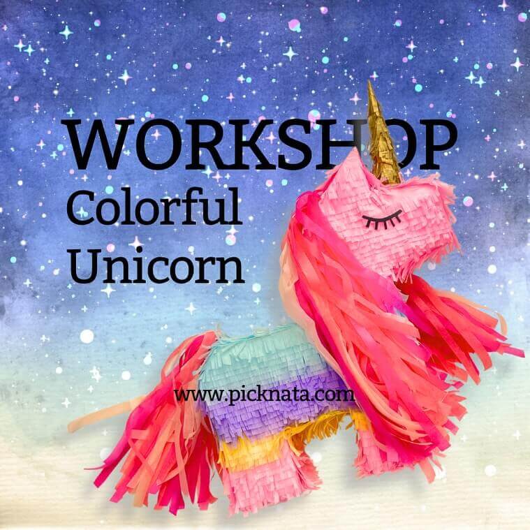 Picknata Workshop colorful unicorn
