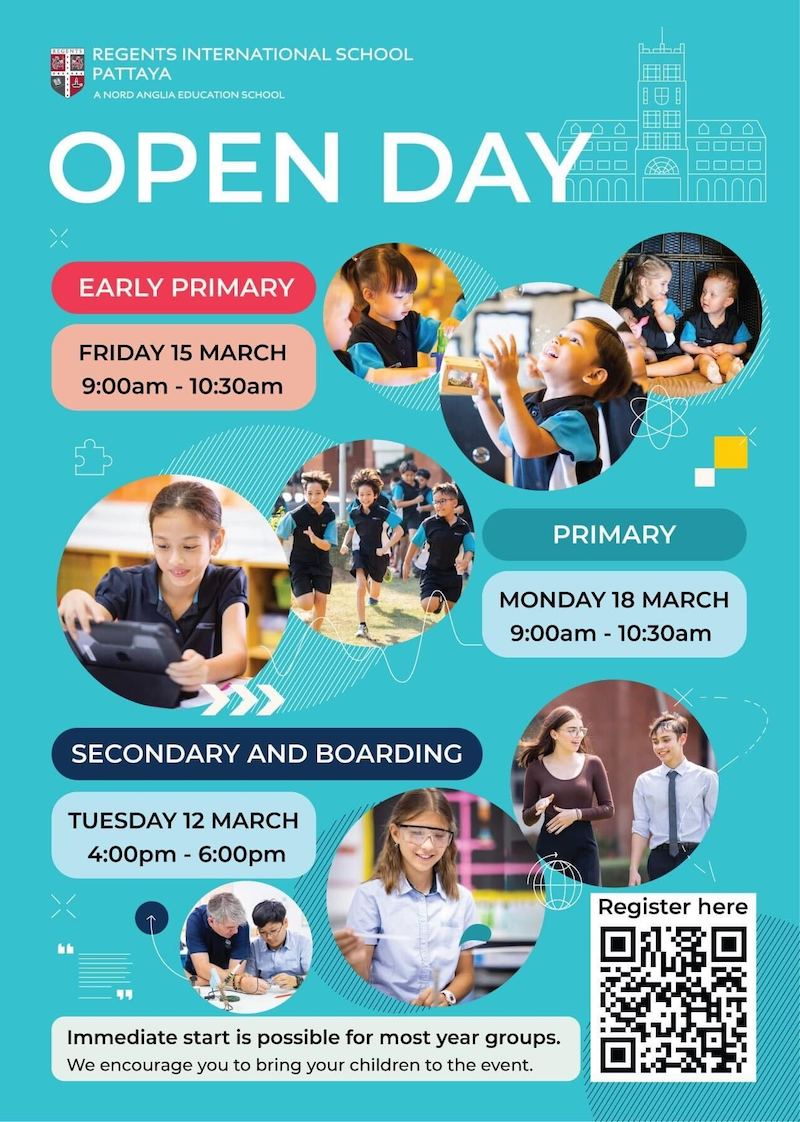 Regents International School Pattaya open days