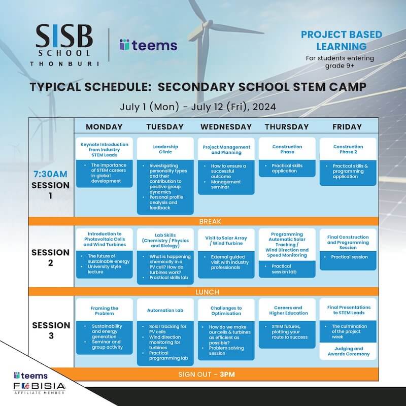 SISB Thonburi – Singapore International School Thonburi : STEM CAMP