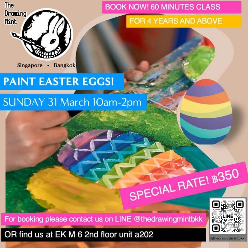 The Drawing Mint BKK Painting Easter Eggs