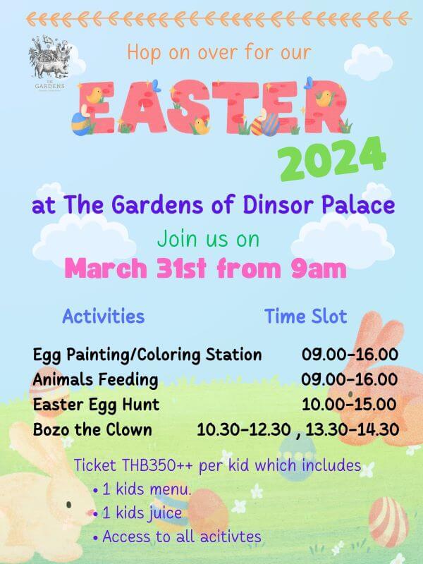 The Gardens of Dinsor Palace - Easter 2024