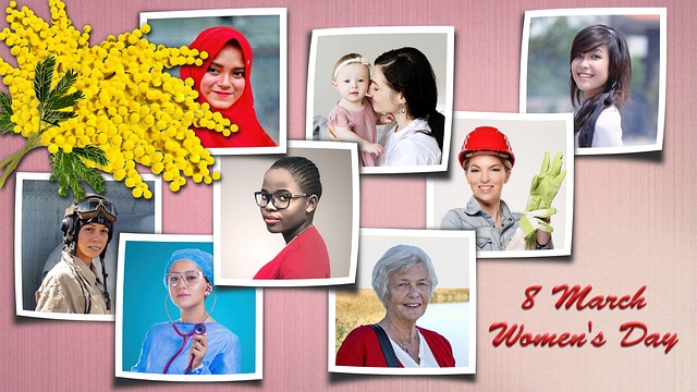 Collage of a diverse group of women