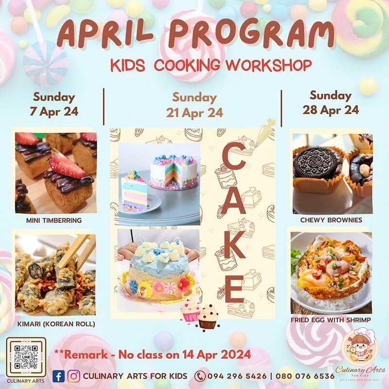 Culinary Arts for kids - April Program (1)