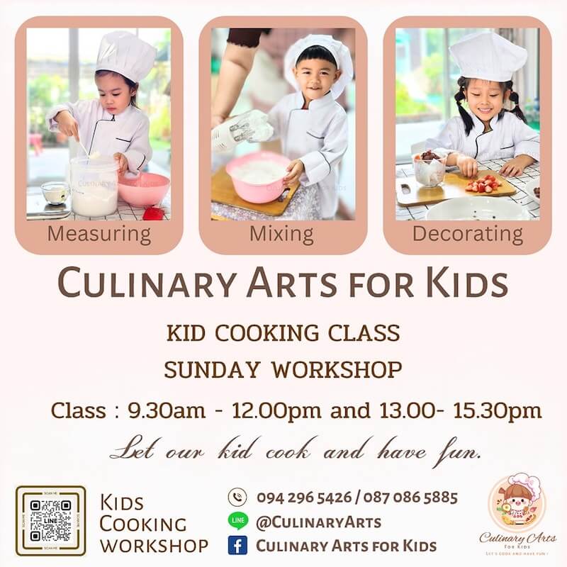 Culinary Arts for kids - Sunday Workshop