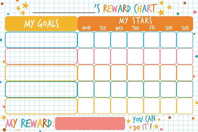 Kids reward chart