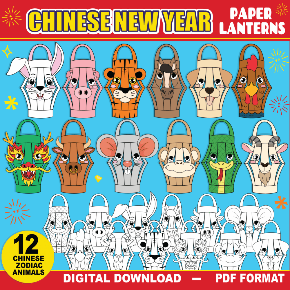 Chinese New Year Crafts | 12 Zodiac Animals