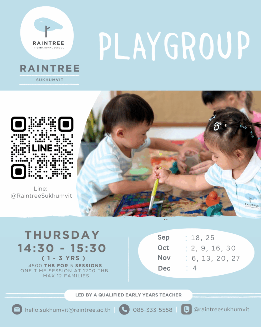 Raintree Sukhumvit Playgroup Academic Year 2025/26 (Term 1)