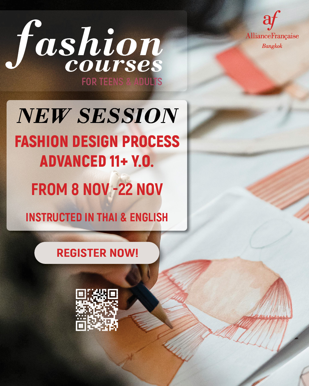 Alliance Française Bangkok Fashion Illustration Course