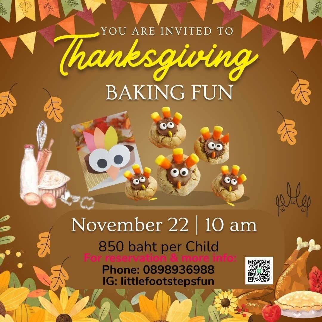 Little Footsteps Thanksgiving Baking Fun