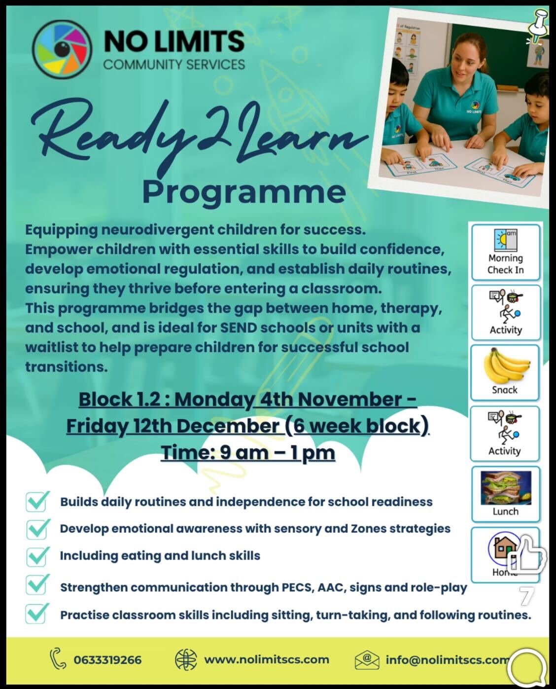 No Limits Ready2Learn Programme