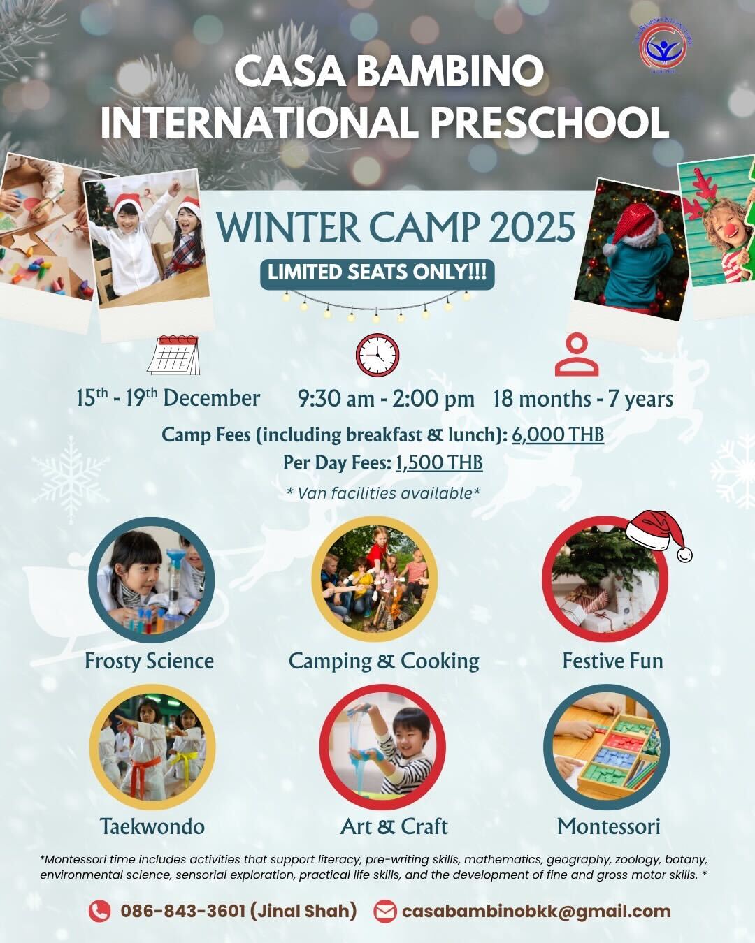 Casa Bambino International Preschool Winter Camp 2025