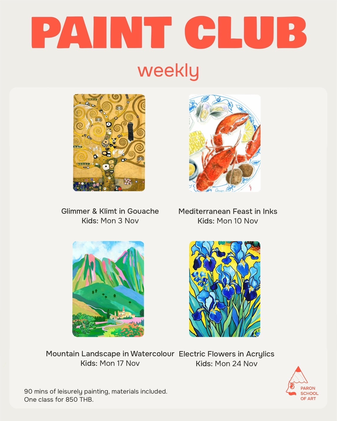 Paron School Of Art After School Paint Club