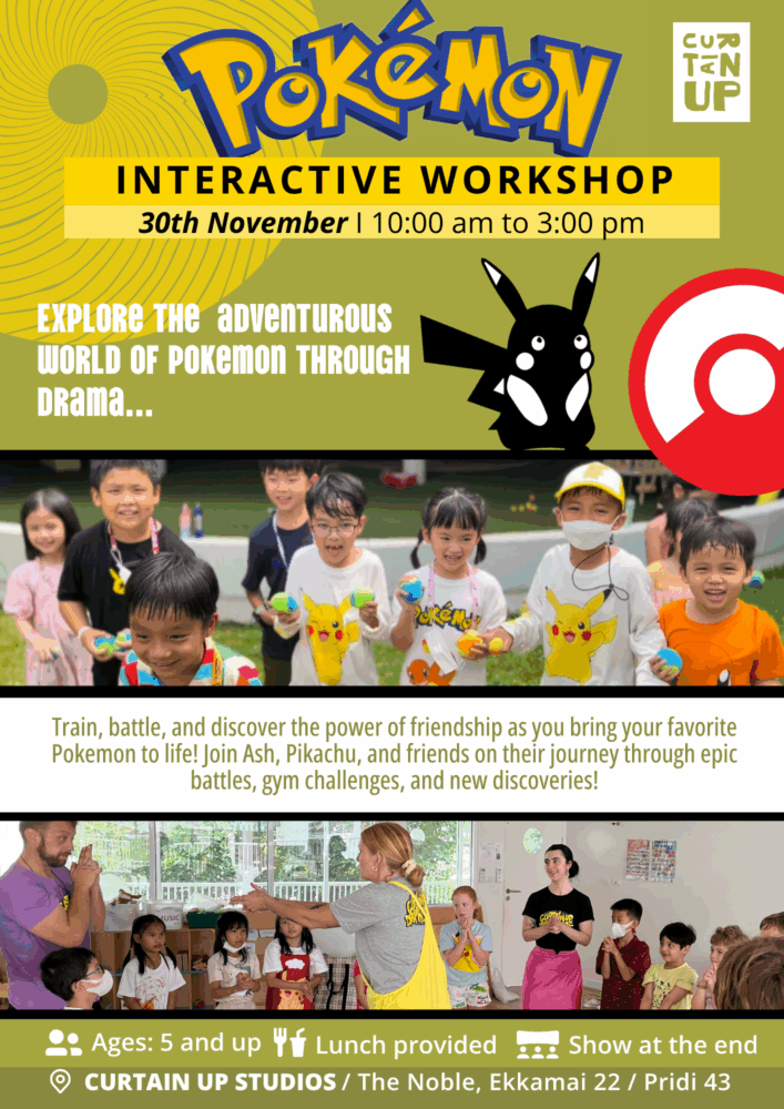 Curtain Up BKK Pokémon Interactive Workshop