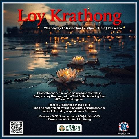 The British Club Bangkok Loy Krathong Day