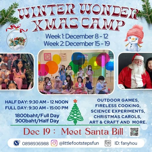 Little Footsteps Winter Wonder Xmas Camp