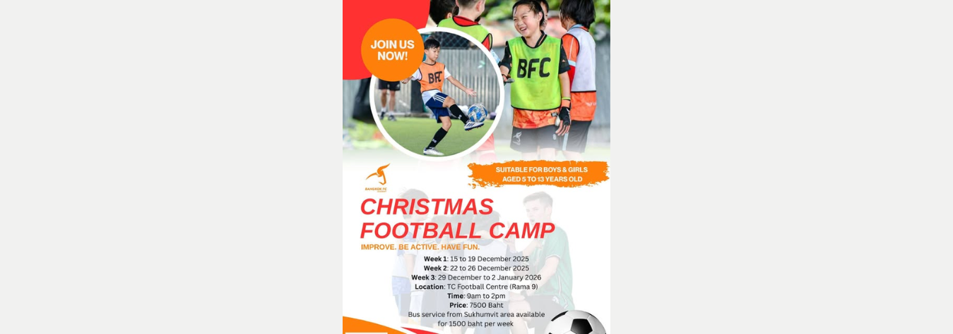 Bangkok FC Academy Christmas Football Camps