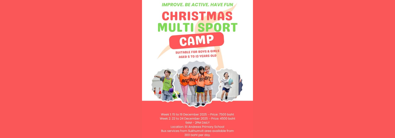 Bangkok FC Academy Christmas Multi-Sport Camps
