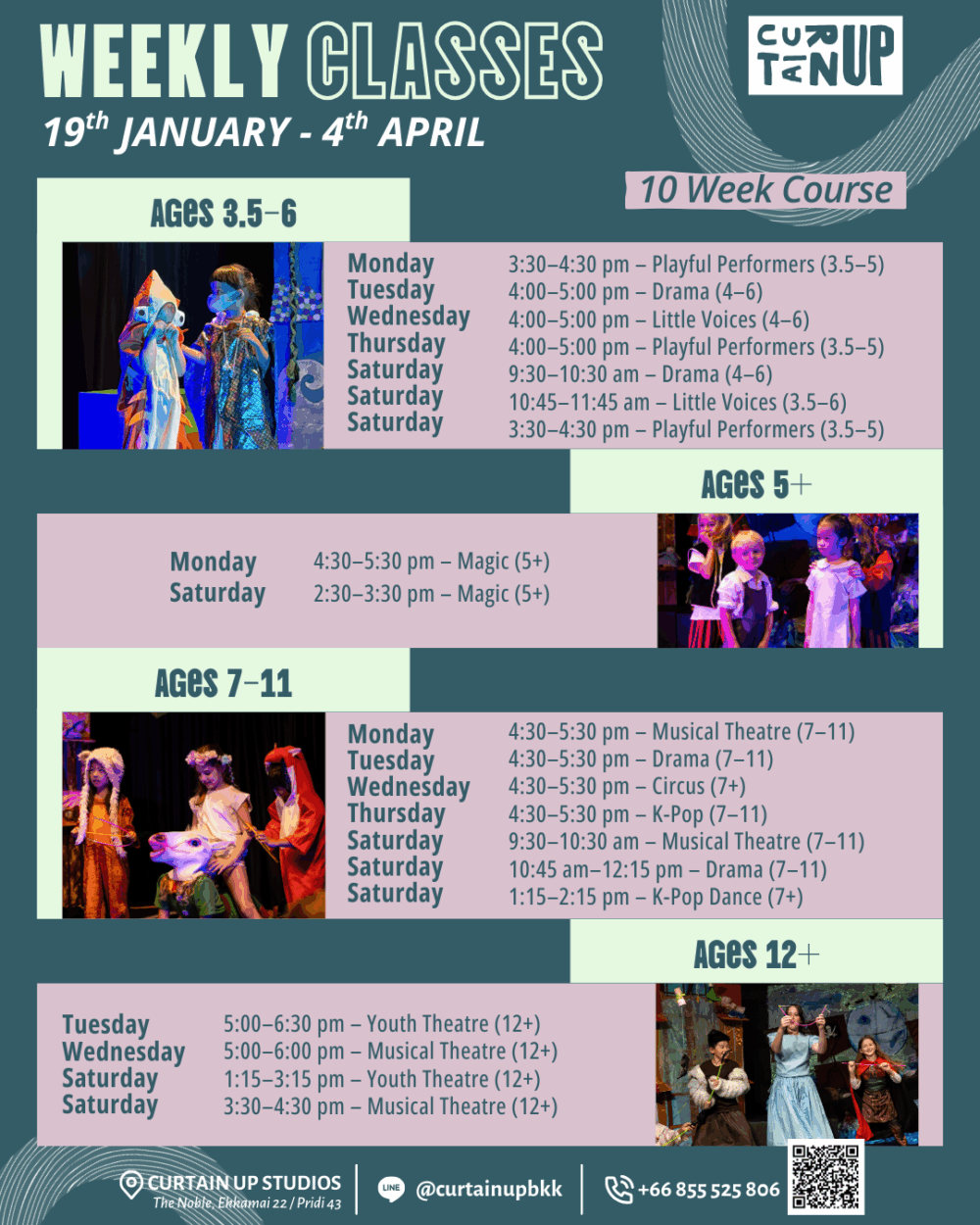 Curtain Up BKK 10-Week Weekly Classes
