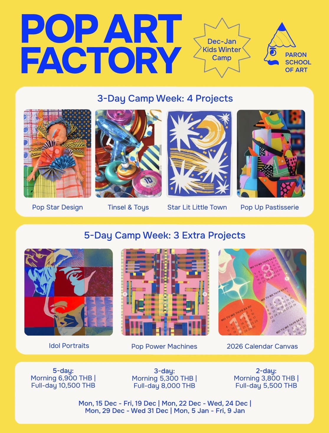 Paron School Of Art Kids Winter Camp