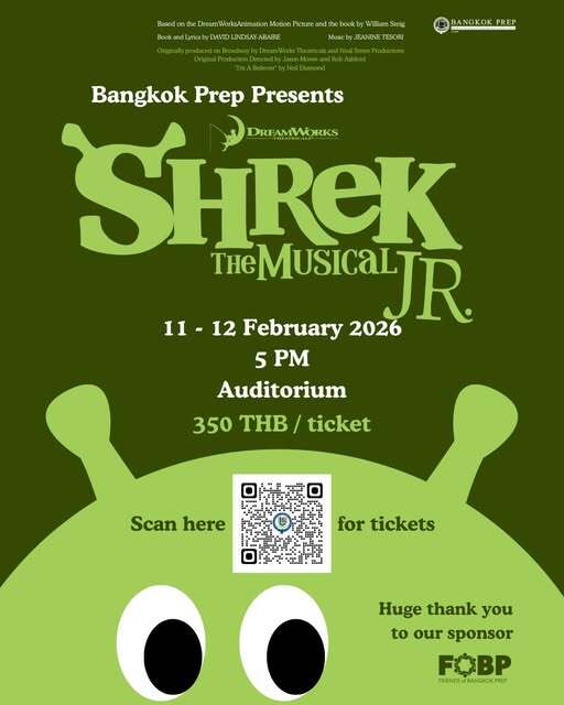 Bangkok Prep Shrek the Musical JR