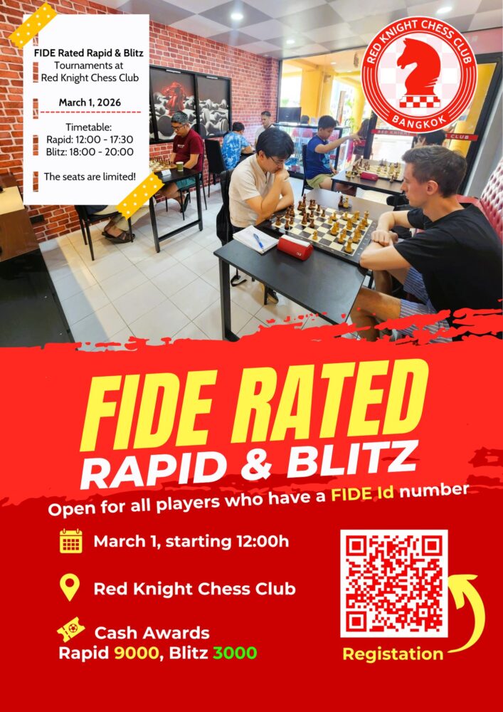 Red Knight Chess FIDE Rated Rapid & Blitz Tournaments