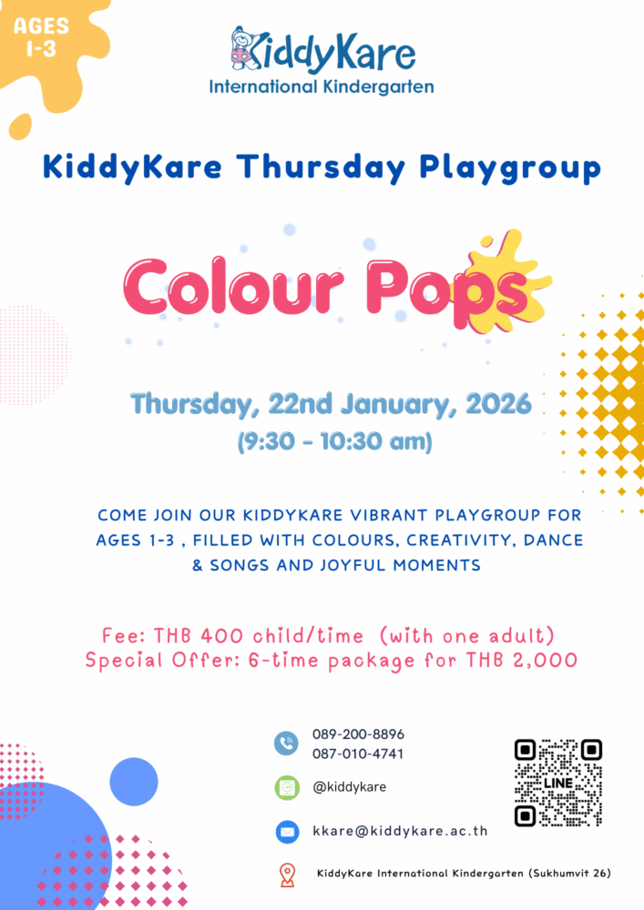 KiddyKare Thursday Colour Pops Playgroup