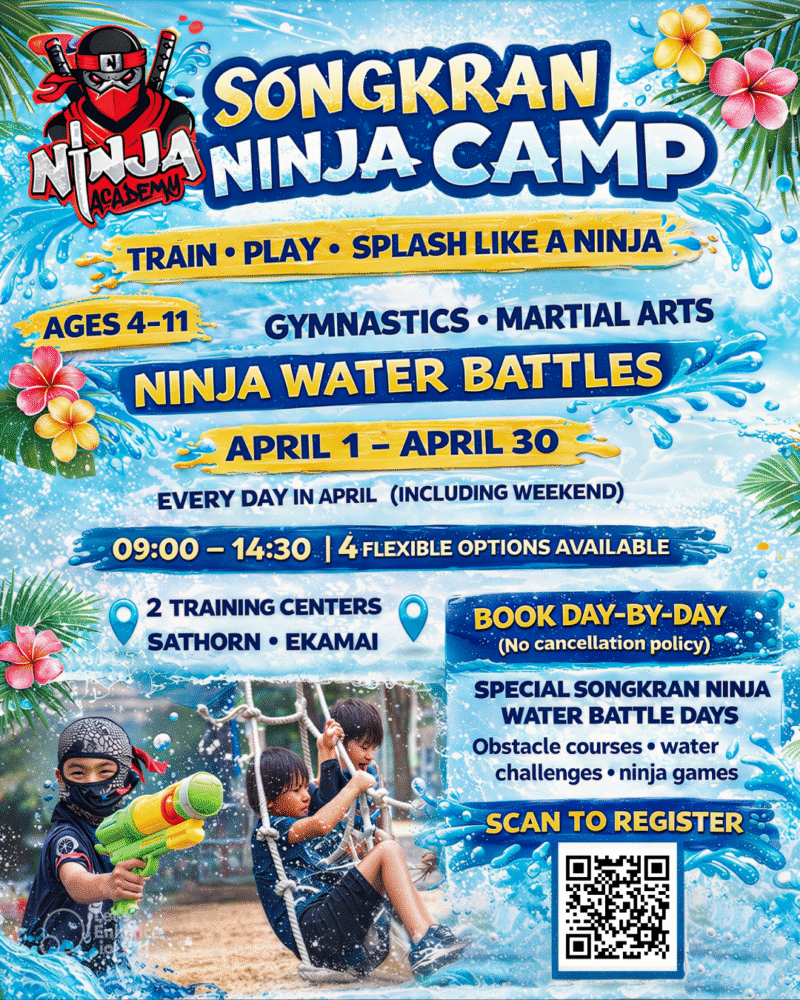 Ninja Academy Thailand Songkran Ninja Camp