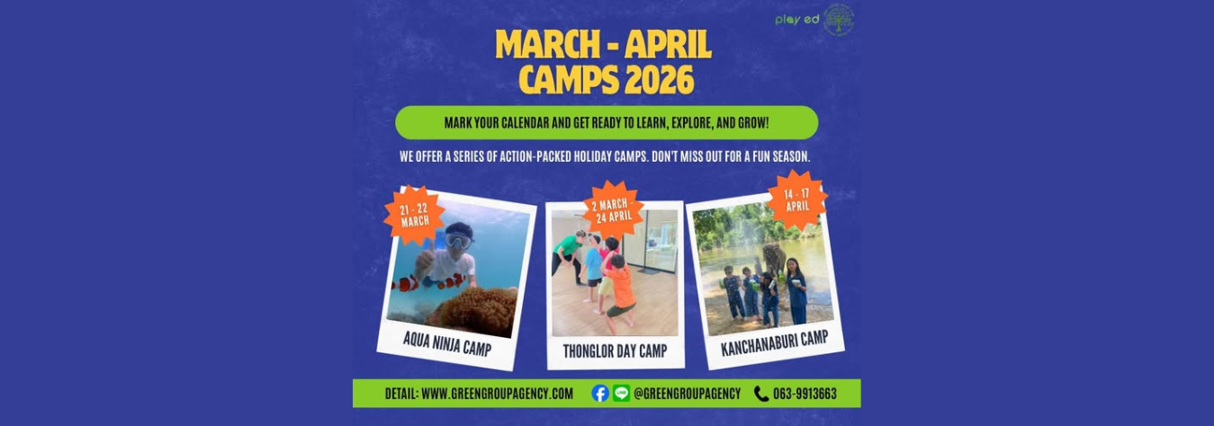 Greengroupagency March - April Camps 2026