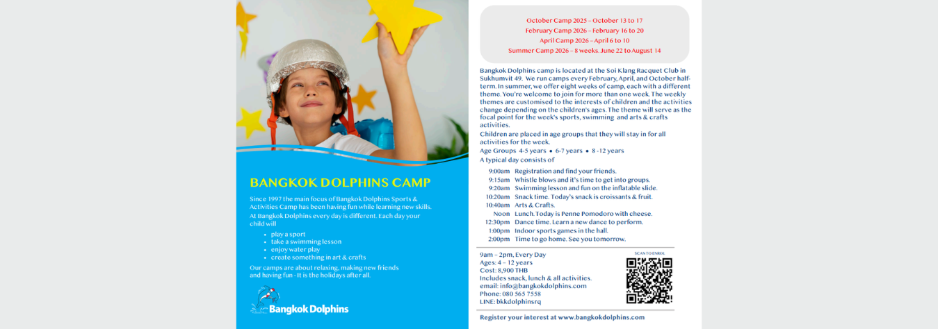 Bangkok Dolphins Summer Camp 2026